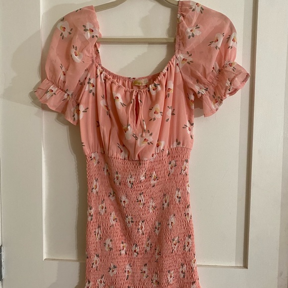 Born And Raised Shirred Mini Dress - Picture 5 of 6